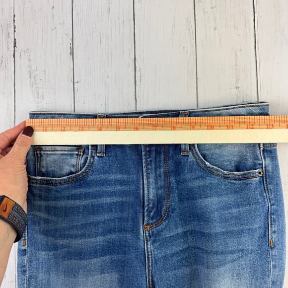 Driftwood Moonlight Blue Audrey High Rise Jeans Distressed Ripped Size 25 x 29 - Picture 13 of 16